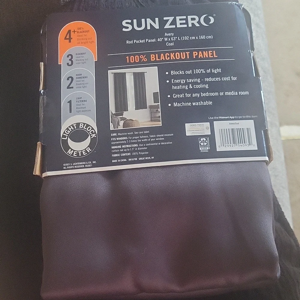 Sun Zero blackout curtains